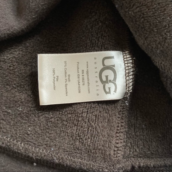 UGG Zip Up Hoodie, Brown, Size M. Excellent worn condition, like New!! - Picture 12 of 16